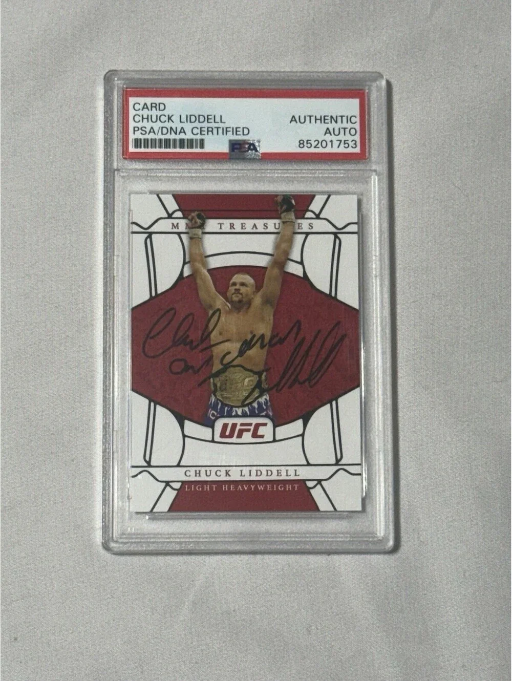 MMA Treasures Chuck Liddell Autograph Card PSA/DNA Certified Authentic HOF UFC